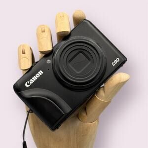 Canon PowerShot S90 Digital Camera | 10 MP | Black
